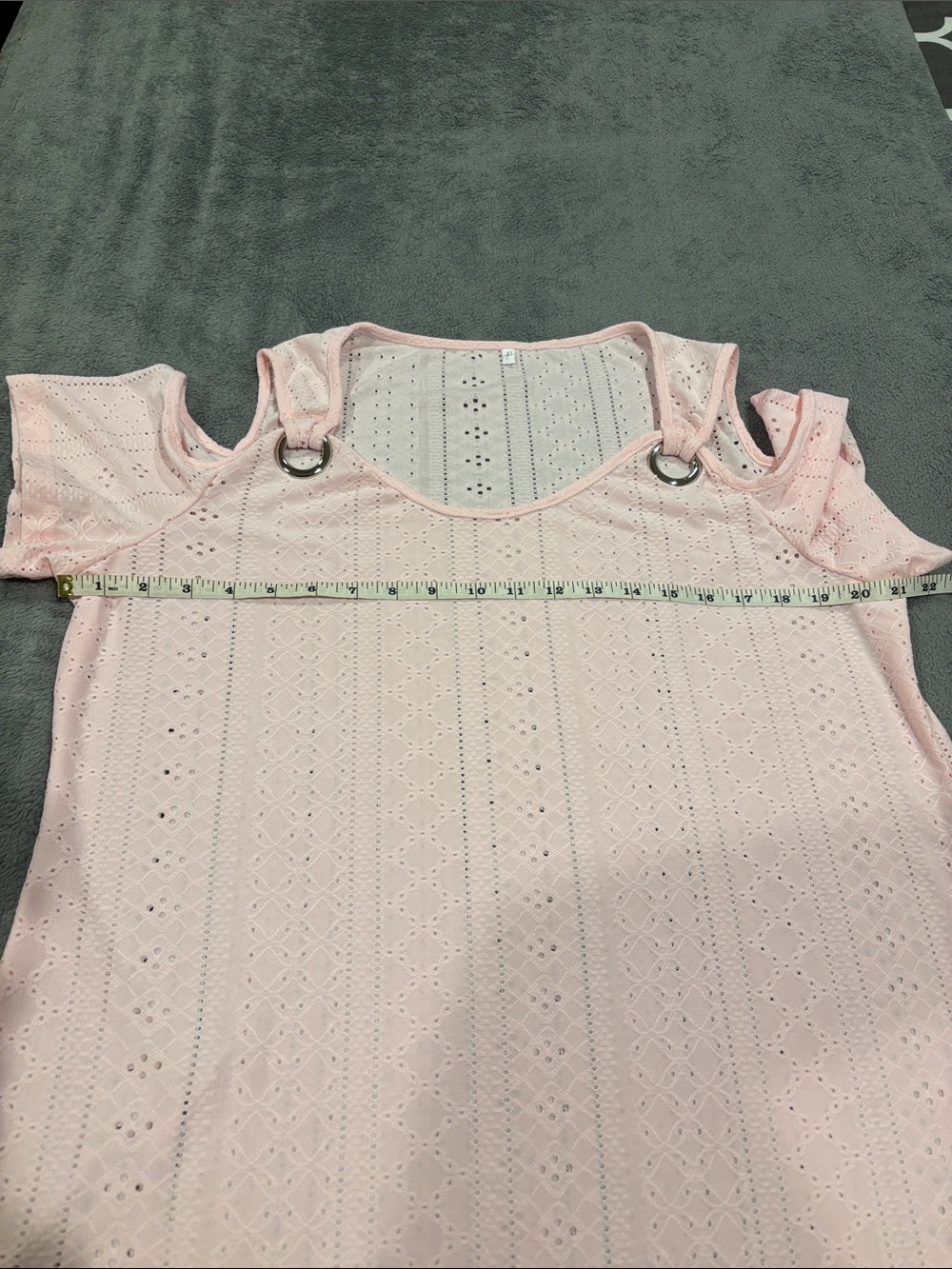Light Pink Cold-Shoulder Top - Picture 6 of 6